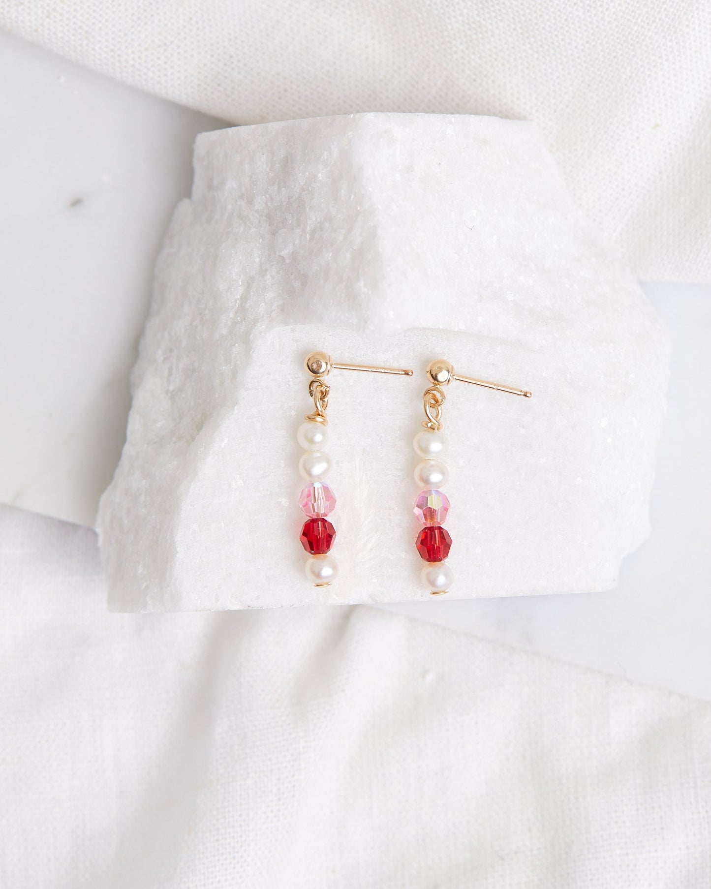 Crystal Dangling Studs