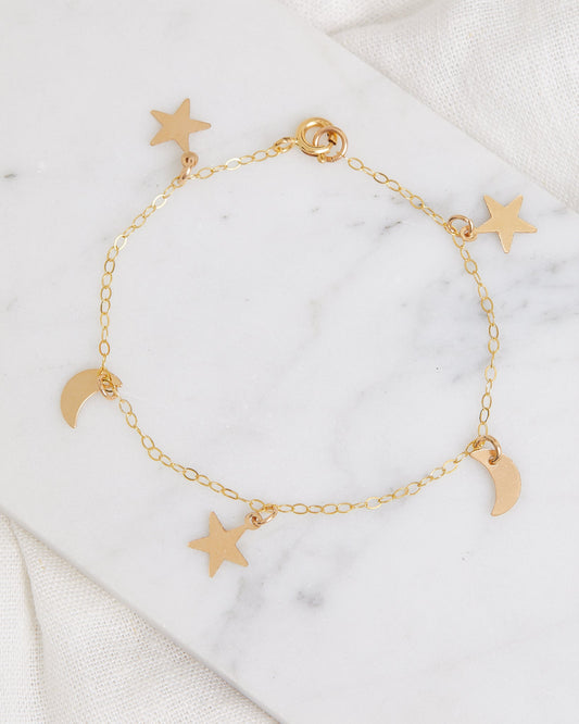 Moon & Star Bracelet